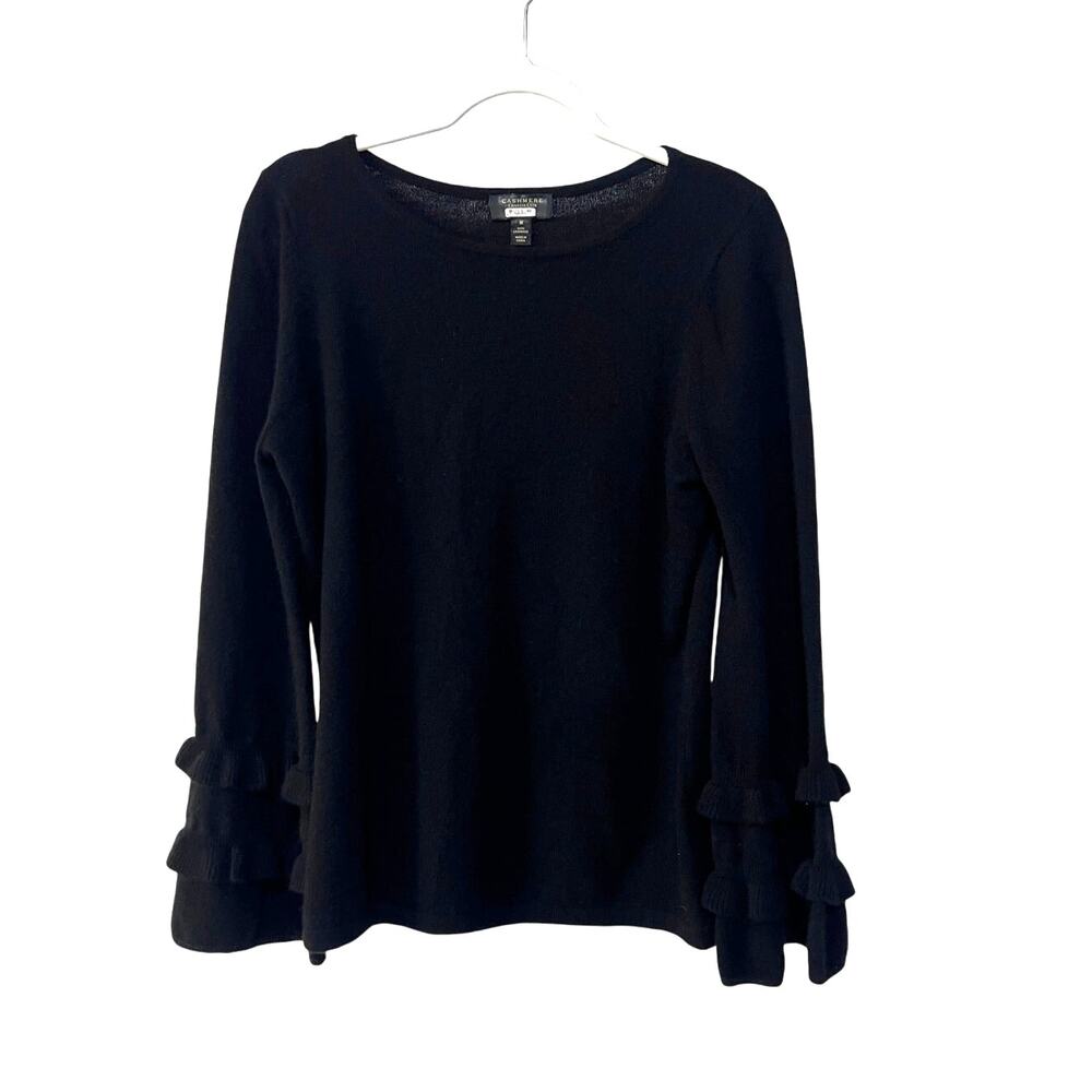 Charter Club Black Crew Neck Sweater